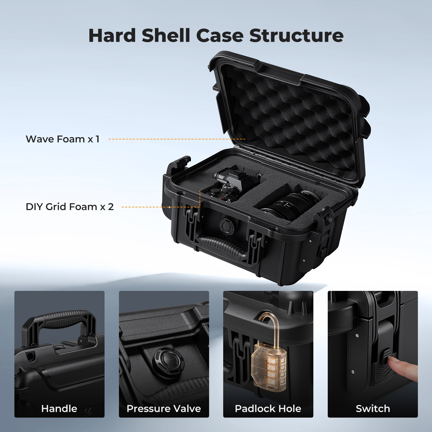 K&F CONCEPT IP67 Waterproof Ca - Drone Camera Case review and price